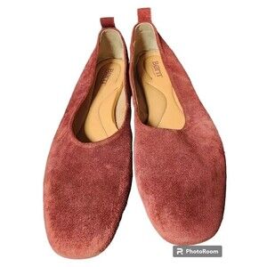 Born Leather Comfort Shoes Size 10 Rust Flats
